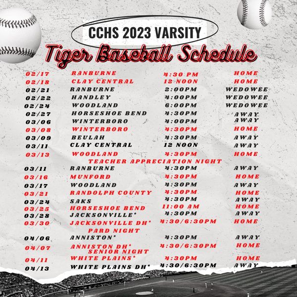 Spring Sports Schedules / Baseball Schedule